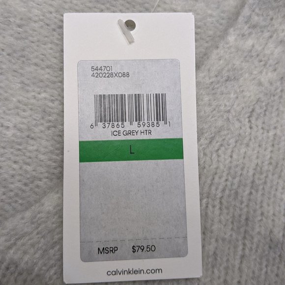 NWT CALVIN KLEIN JEANS Boxy Alpaca Blend Sweater L - Picture 9 of 10